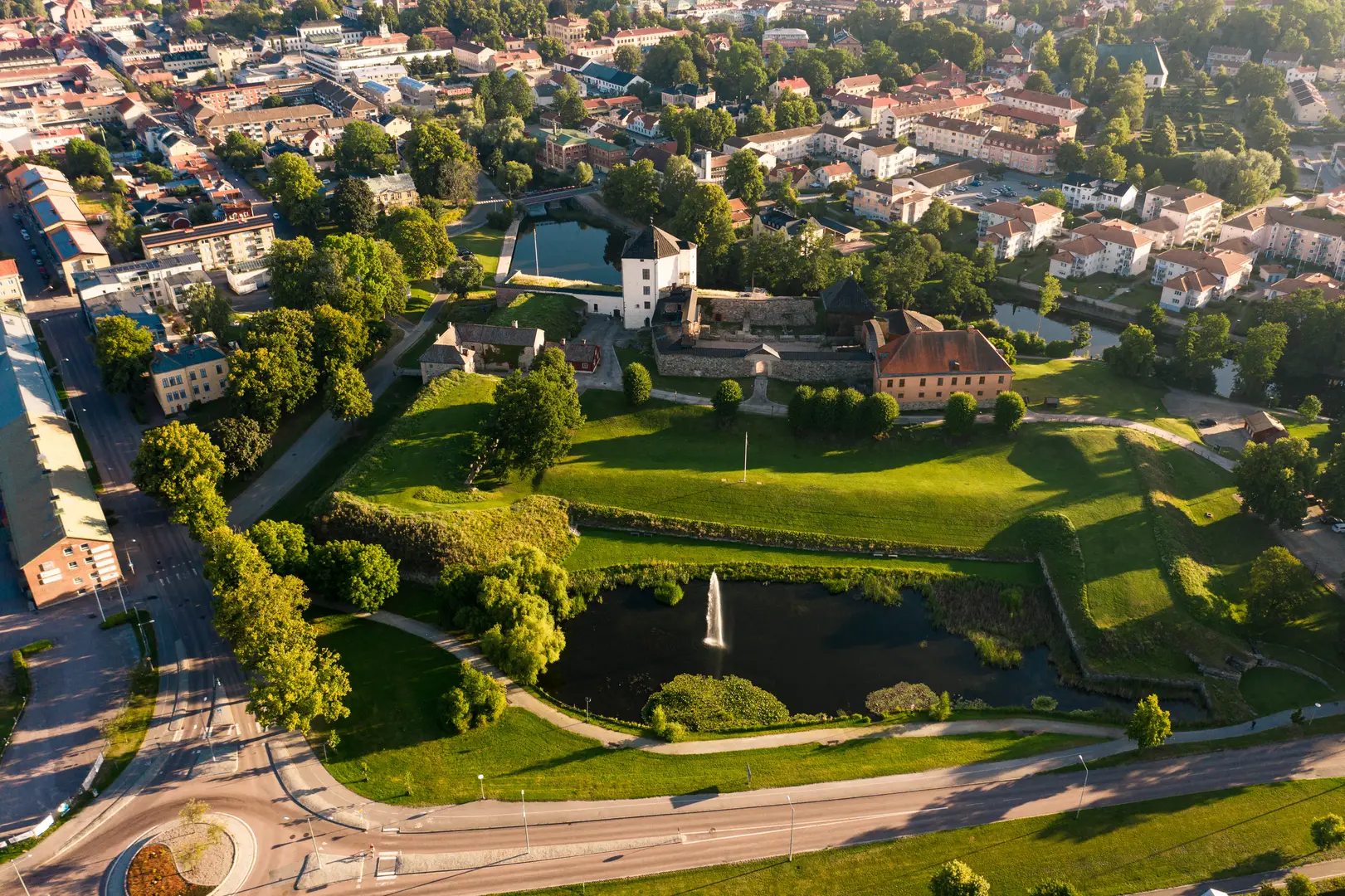 Vy över Lidingö där vi arbetar med ventilation i villor och fastigheter